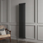 Aver-Growth- Traditional Vertical 1800x380mm 2 Columns Black Cast Iron Radiator