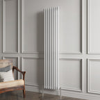 Aver-Growth- Traditional Vertical 1800x380mm 2 Columns White Cast Iron Radiator