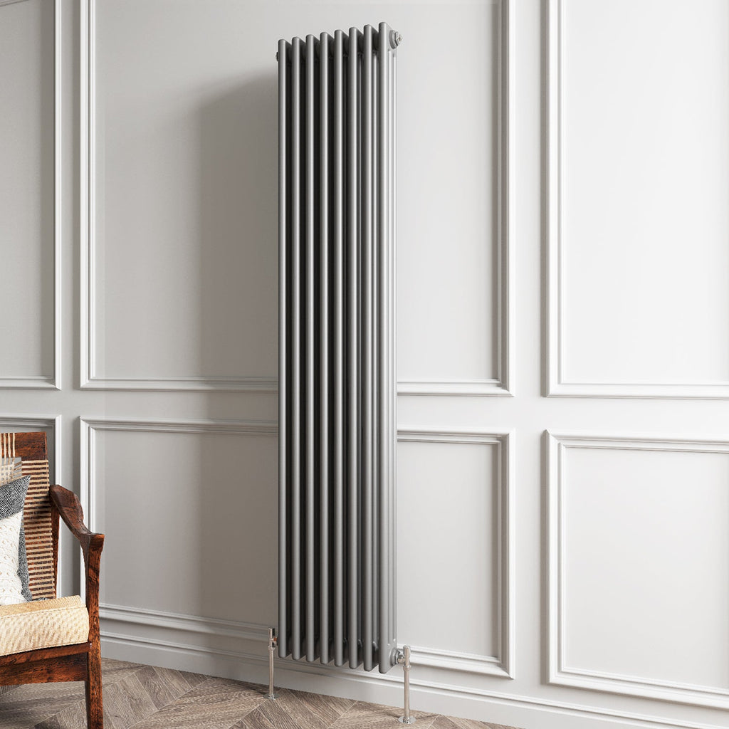 Aver-Growth- Traditional Vertical 1800x380mm 3 Columns Anthracite Cast Iron Radiator
