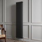 Aver-Growth- Traditional Vertical 1800x380mm 3 Columns Black Cast Iron Radiator