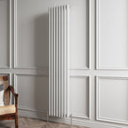Aver-Growth- Traditional Vertical 1800x380mm 3 Columns White Cast Iron Radiator