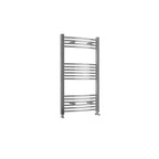 1000x600mm Chrome Heated Towel Rail Curved Bathroom Radiator