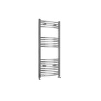 1200x500mm Chrome Heated Towel Rail Curved Bathroom Radiator