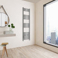 Aver-Growth- 1600x400mm Chrome Heated Towel Rail Curved Designer Bathroom Ladder Radiator