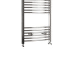 Aver-Growth- 1200x600mm Chrome Heated Towel Rail Curved Designer Bathroom Ladder Radiator
