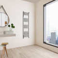 Aver-Growth- 1400x400mm Chrome Heated Towel Rail Straight Designer Bathroom Ladder Radiator