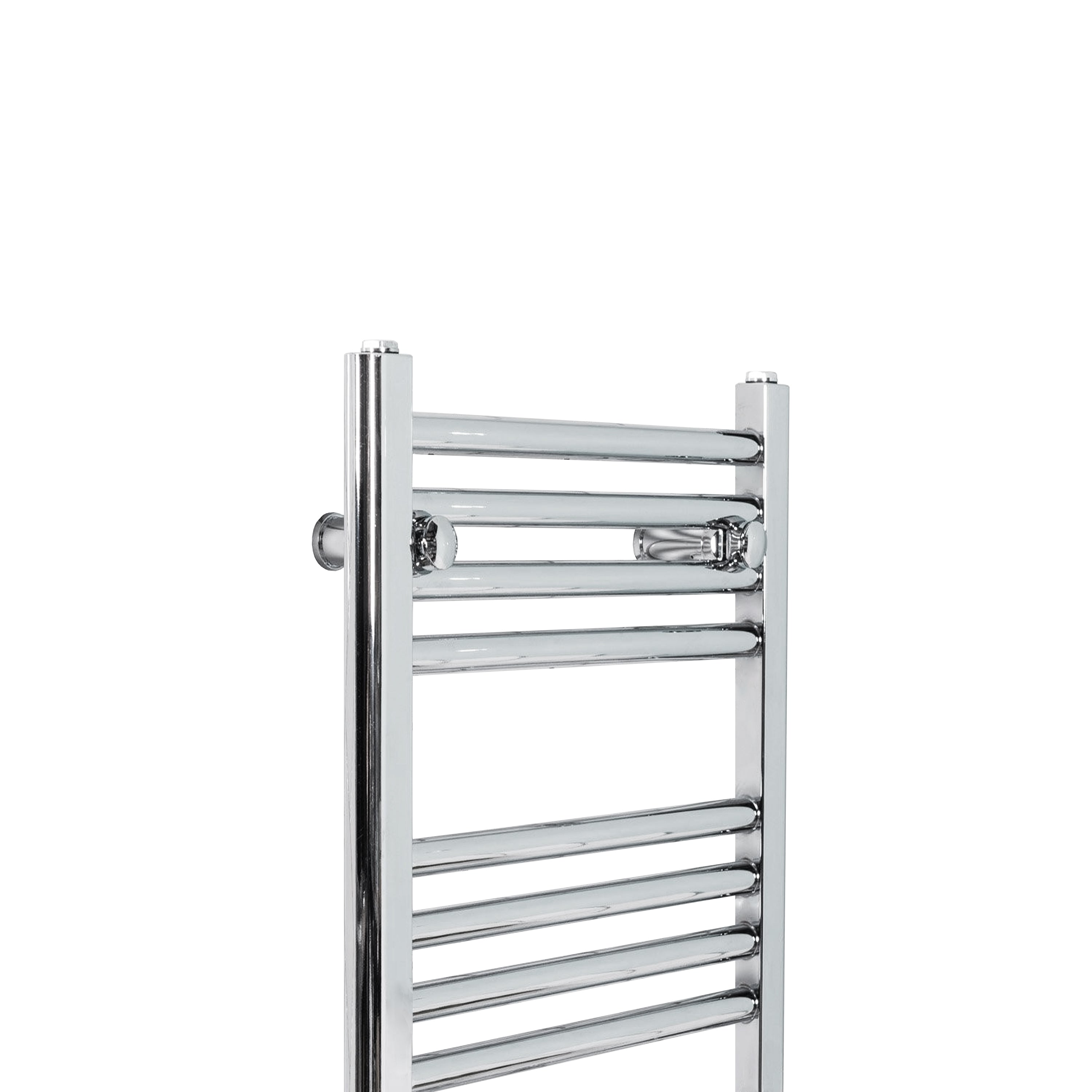 Aver-Growth- 800x500mm Chrome Heated Towel Rail Straight Designer Bathroom Ladder Radiator