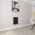 Aver-Growth- Designer Horizontal 600x413mm Double Black Oval Column Radiator