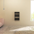 Aver-Growth- Bathroom 800x450mm Black Towel Rail Radiator