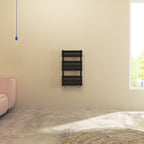 Aver-Growth- Bathroom 800x450mm Black Towel Rail Radiator