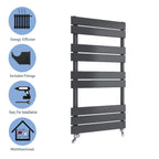 Aver-Growth- Bathroom 1000x450mm Anthracite Towel Rail Radiator