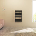 Aver-Growth- Bathroom 1000x600mm Black Towel Rail Radiator