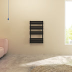 Aver-Growth- Bathroom 1000x600mm Black Towel Rail Radiator