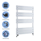 Aver-Growth- Bathroom 1000x600mm White Towel Rail Radiator