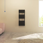Aver-Growth- Bathroom 1200x450mm Black Towel Rail Radiator