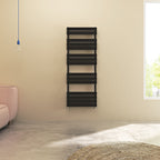 Aver-Growth- Bathroom 1600x600mm Black Towel Rail Radiator