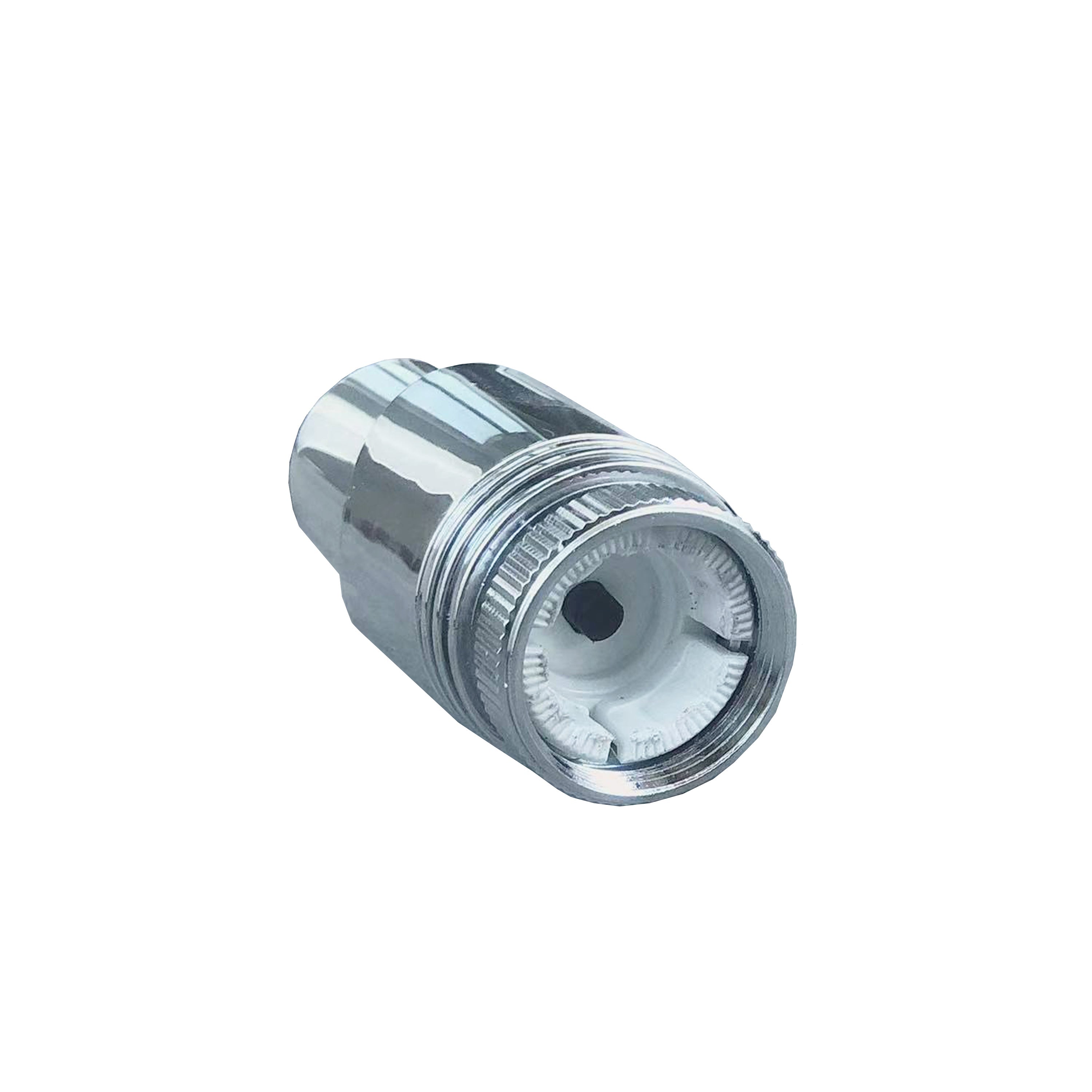 Aver-Growth- TRV Thermostatic Chrome Radiator 15mm x 1/2 Angled Valves