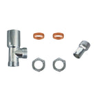 Aver-Growth- TRV Thermostatic Chrome Radiator 15mm x 1/2 Angled Valves
