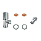 Aver-Growth- TRV Thermostatic Chrome Radiator 15mm x 1/2 Angled Valves