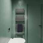 Aver-Growth- Bathroom 1200x450mm Anthracite Towel Rail Radiator
