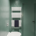 Aver-Growth- Bathroom 1200x600mm White Towel Rail Radiator