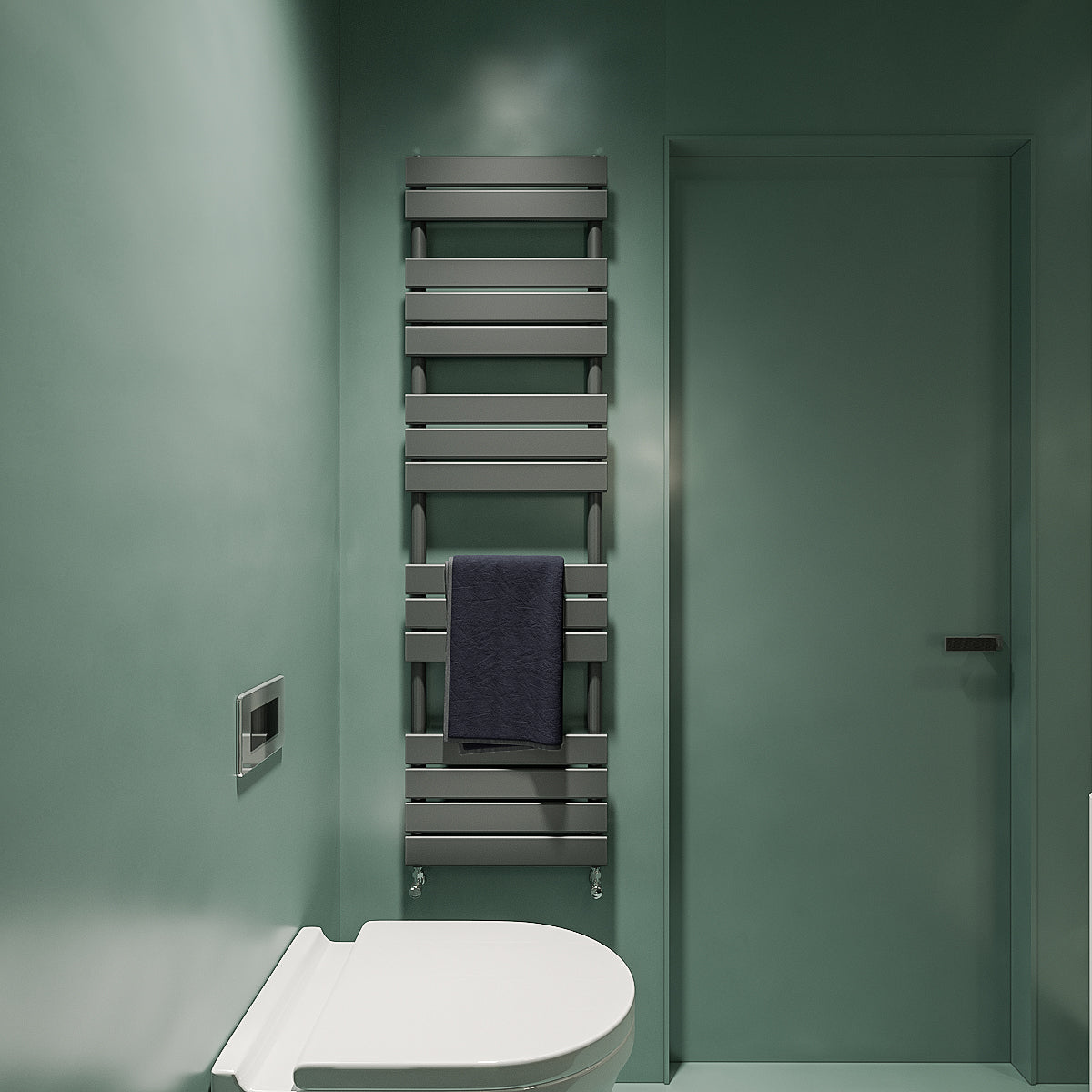 Aver-Growth- Bathroom 1600x450mm Anthracite Towel Rail Radiator