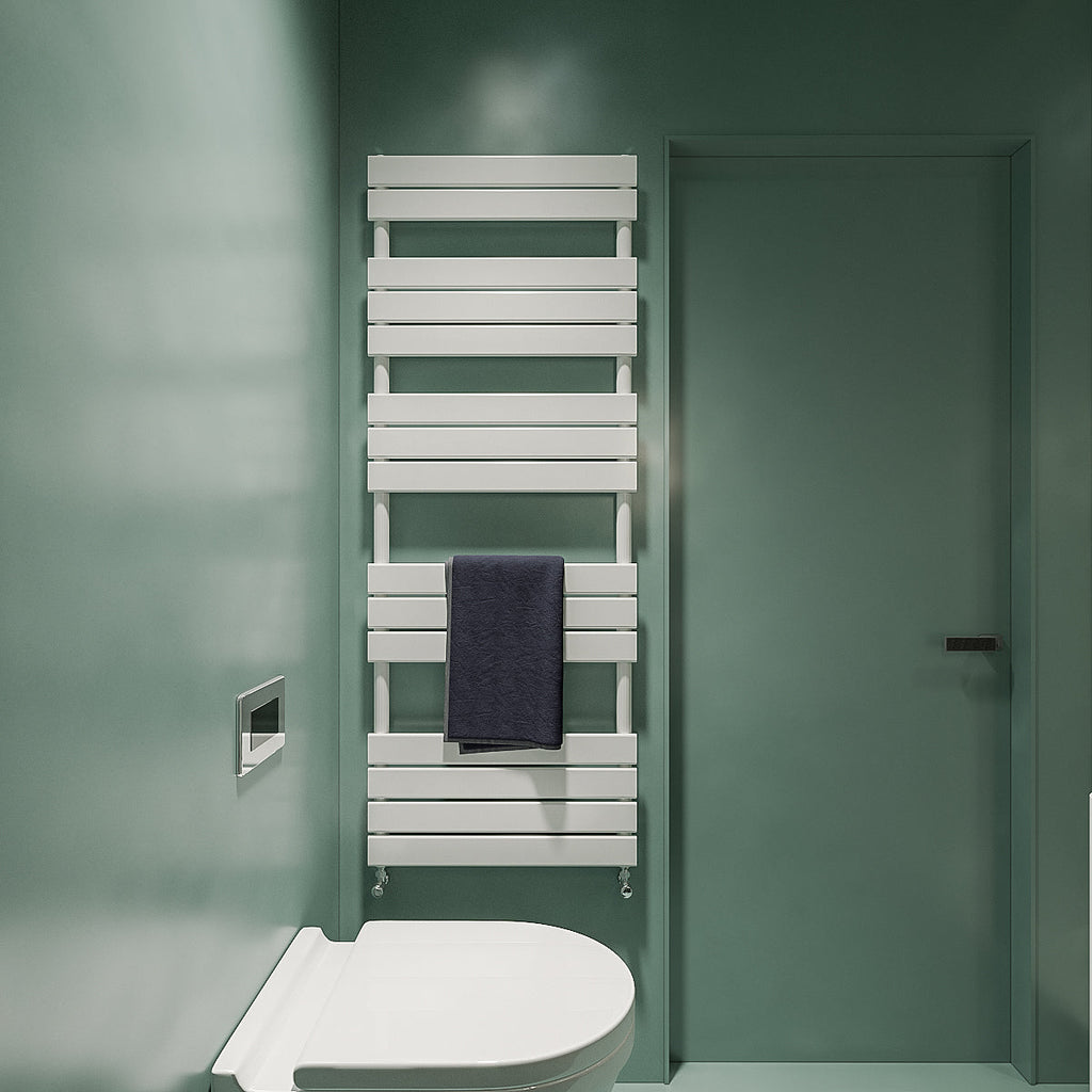 Aver-Growth- Bathroom 1600x600mm White Towel Rail Radiator
