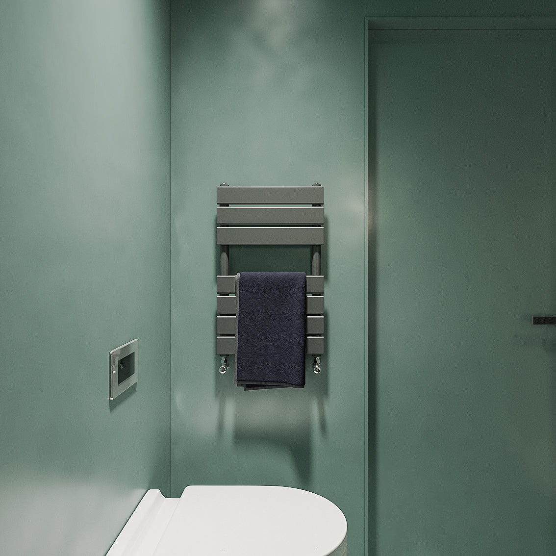 Aver-Growth- Bathroom 650x400mm Anthracite Towel Rail Radiator