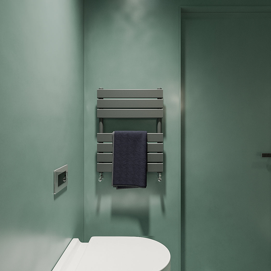 Aver-Growth- Bathroom 650x500mm Anthracite Towel Rail Radiator