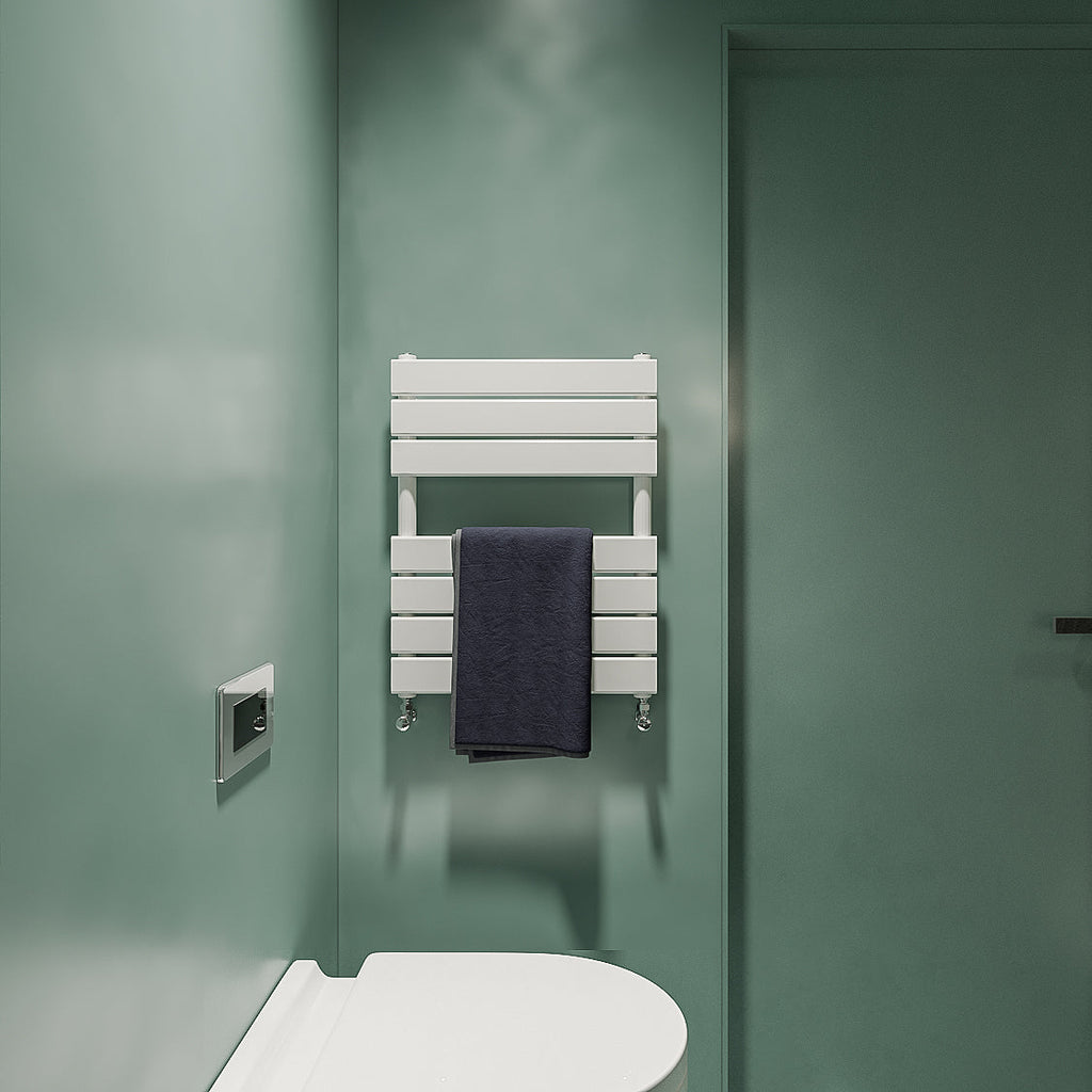 Aver-Growth- Bathroom 650x500mm White Towel Rail Radiator