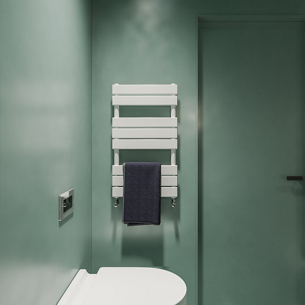 Aver-Growth- Bathroom 800x450mm White Towel Rail Radiator