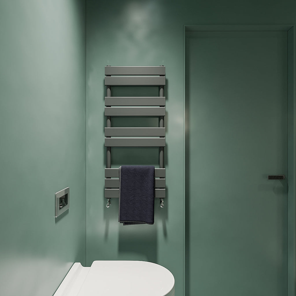 Aver-Growth- Bathroom 1000x450mm Anthracite Towel Rail Radiator