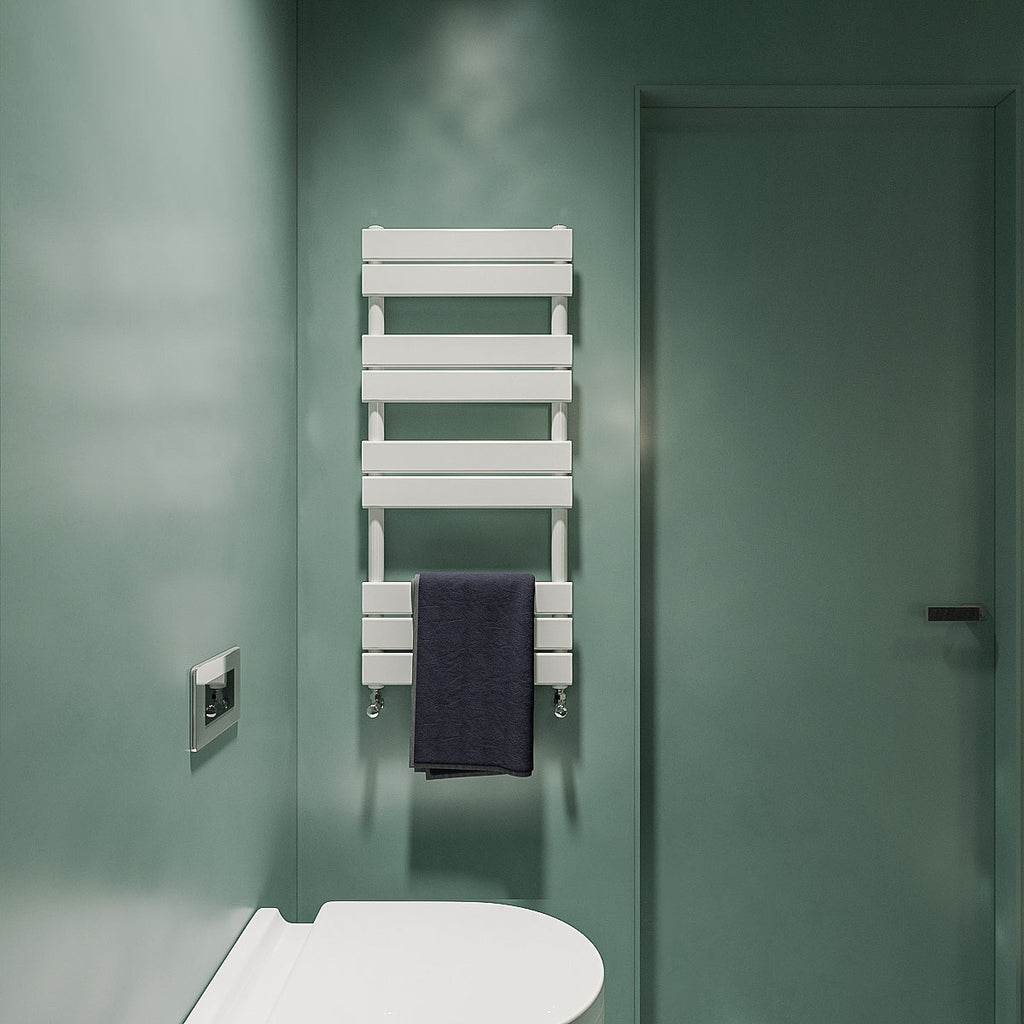 Aver-Growth- Bathroom 1000x450mm White Towel Rail Radiator
