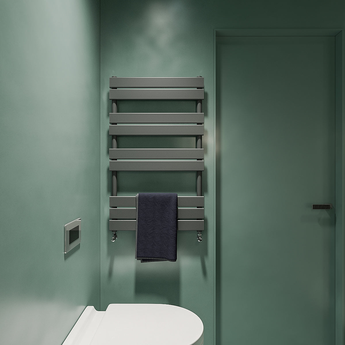 Aver-Growth- Bathroom 1000x600mm Anthracite Towel Rail Radiator