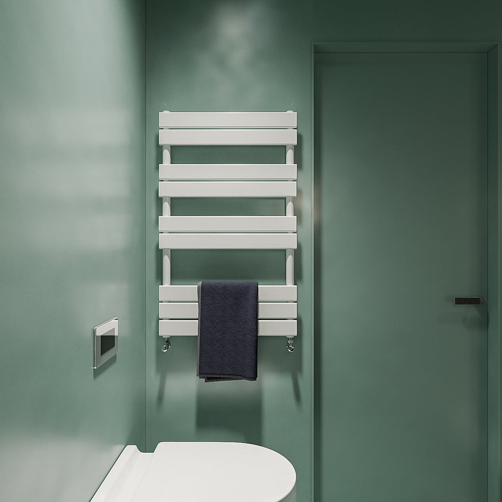 Aver-Growth- Bathroom 1000x600mm White Towel Rail Radiator