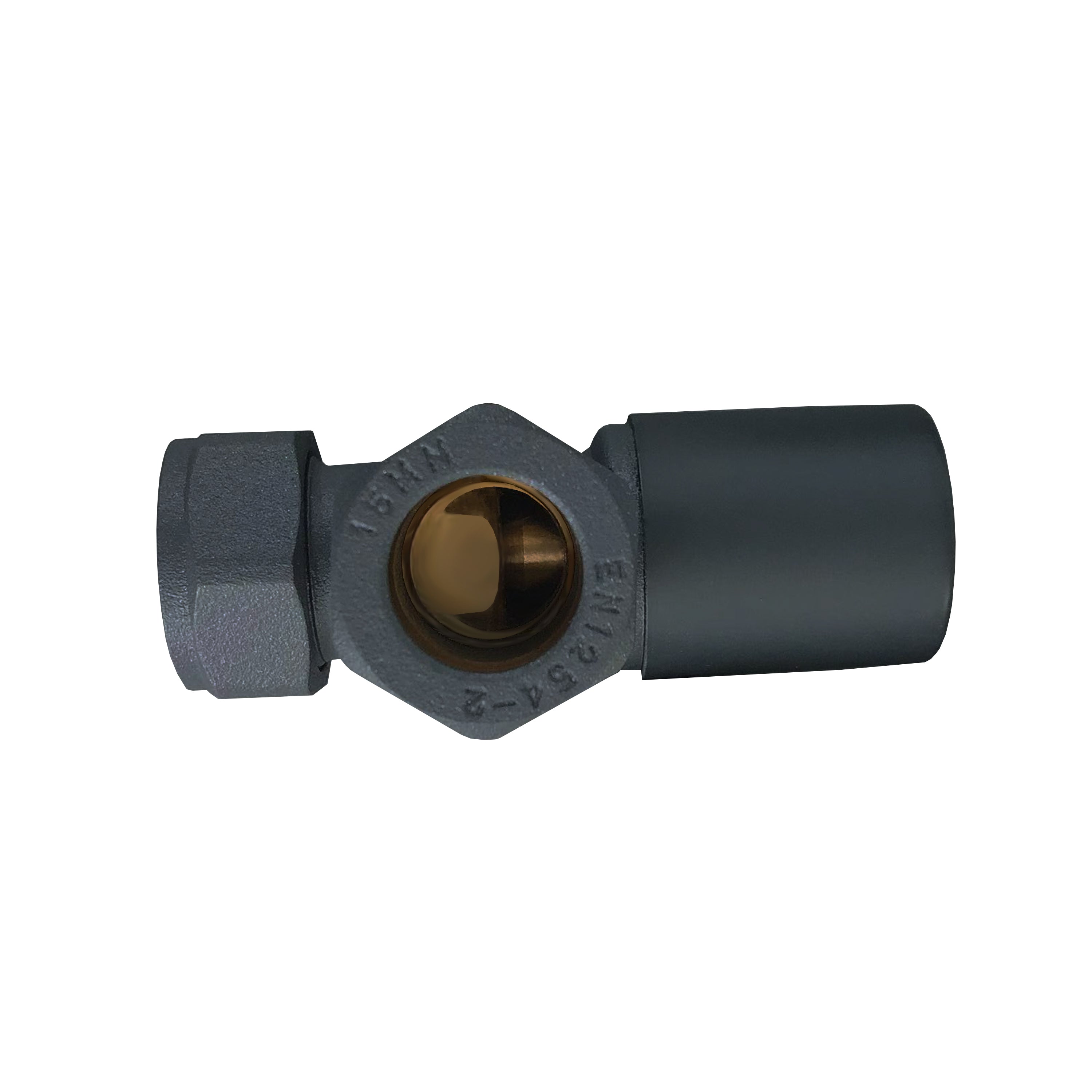Aver-Growth- Maual Anthracite Radiator 15mm x 1/2 Angled Valves
