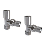Aver-Growth- Maual Chrome Radiator 15mm x 1/2 Angled Valves