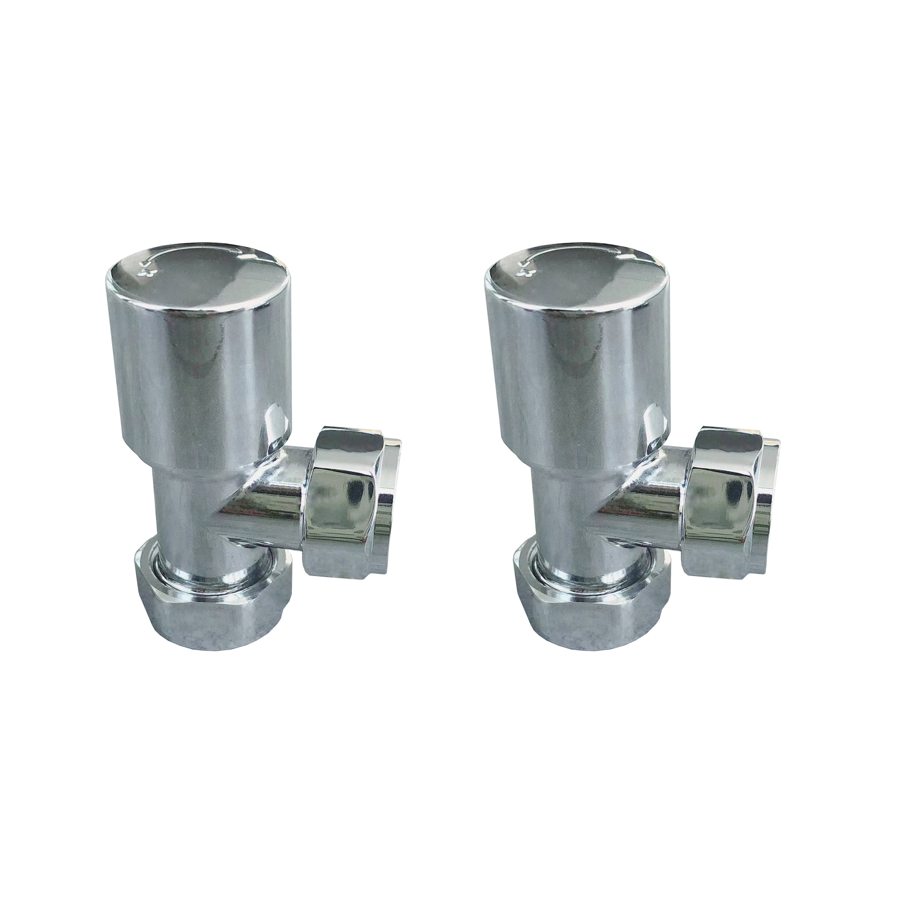 Aver-Growth- Maual Chrome Radiator 15mm x 1/2 Angled Valves