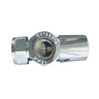 Aver-Growth- Maual Chrome Radiator 15mm x 1/2 Angled Valves
