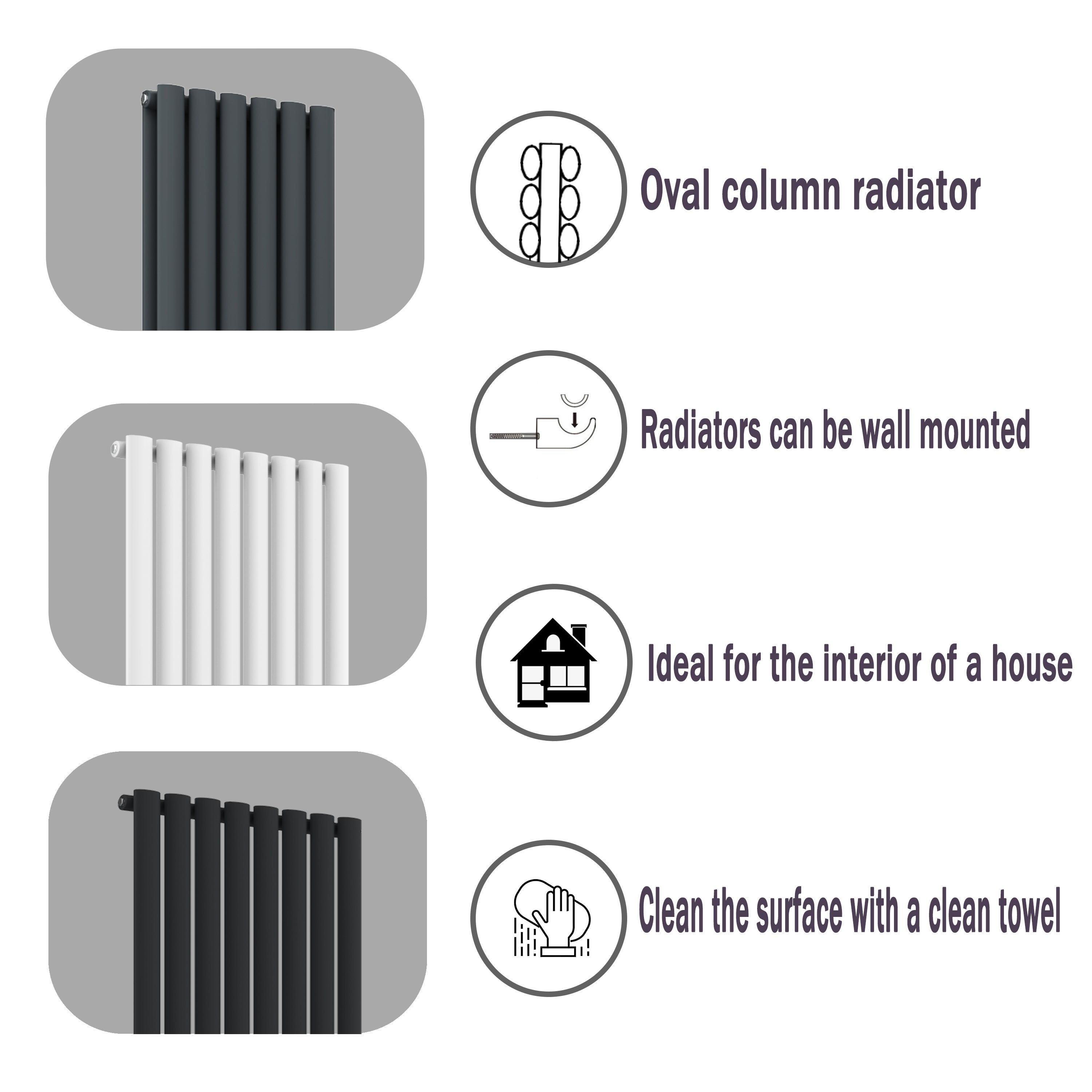Aver-Growthoval column radiator function chart