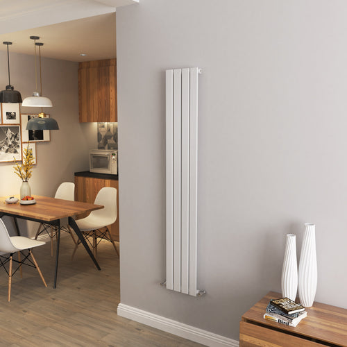 AICA - Modern Vertical 1600x272mm Single White Flat Panel Radiator