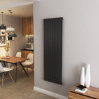 Aver-Growth- Modern Vertical 1600x544mm Single Black Flat Panel Radiator