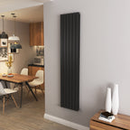 Aver-Growth- Designer Vertical 1800x408mm Double Black Flat Panel Radiator